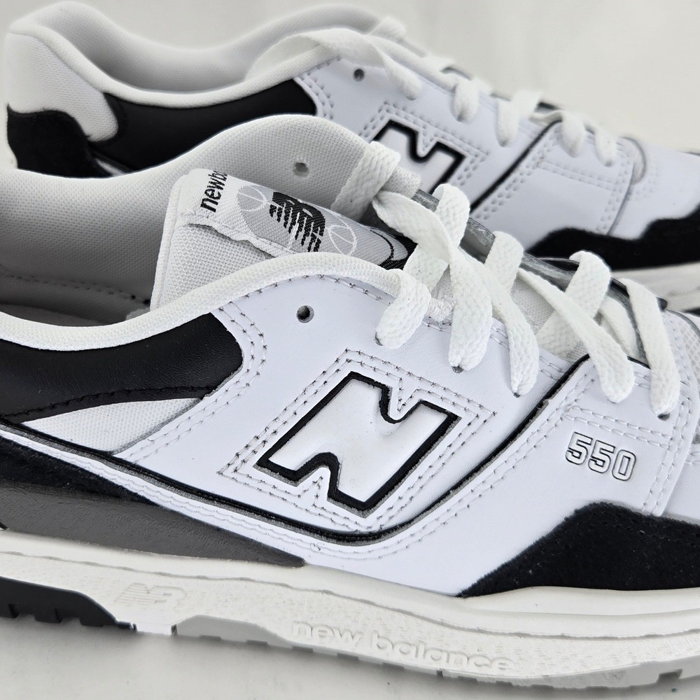 New Balance 550 White Black GSB550CA Kids Boys Size 7 Sneakers New in Box - Picture 11 of 12
